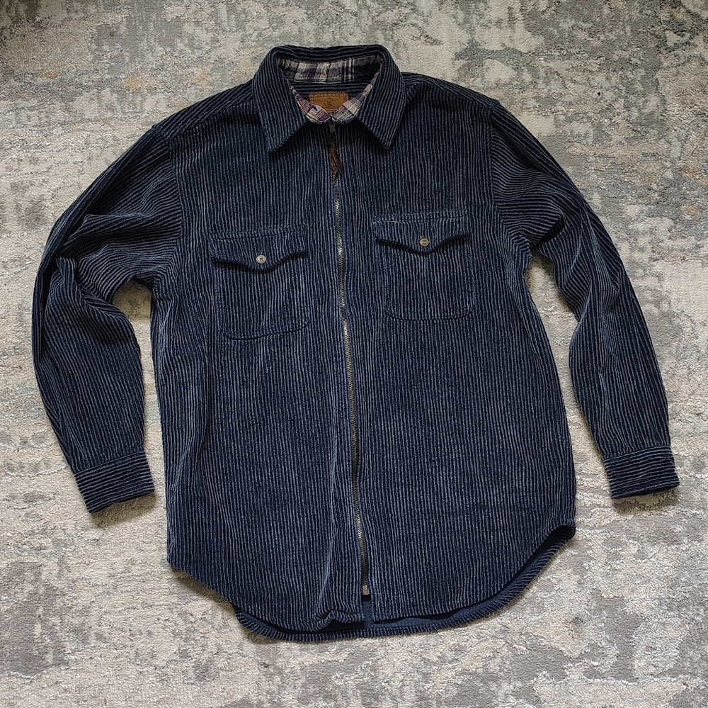 Vintage Blue Corduroy Shacket